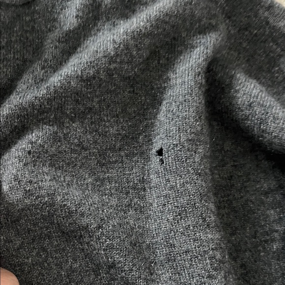 100% Cashmere Gray Tunic Sweater - Picture 5 of 6